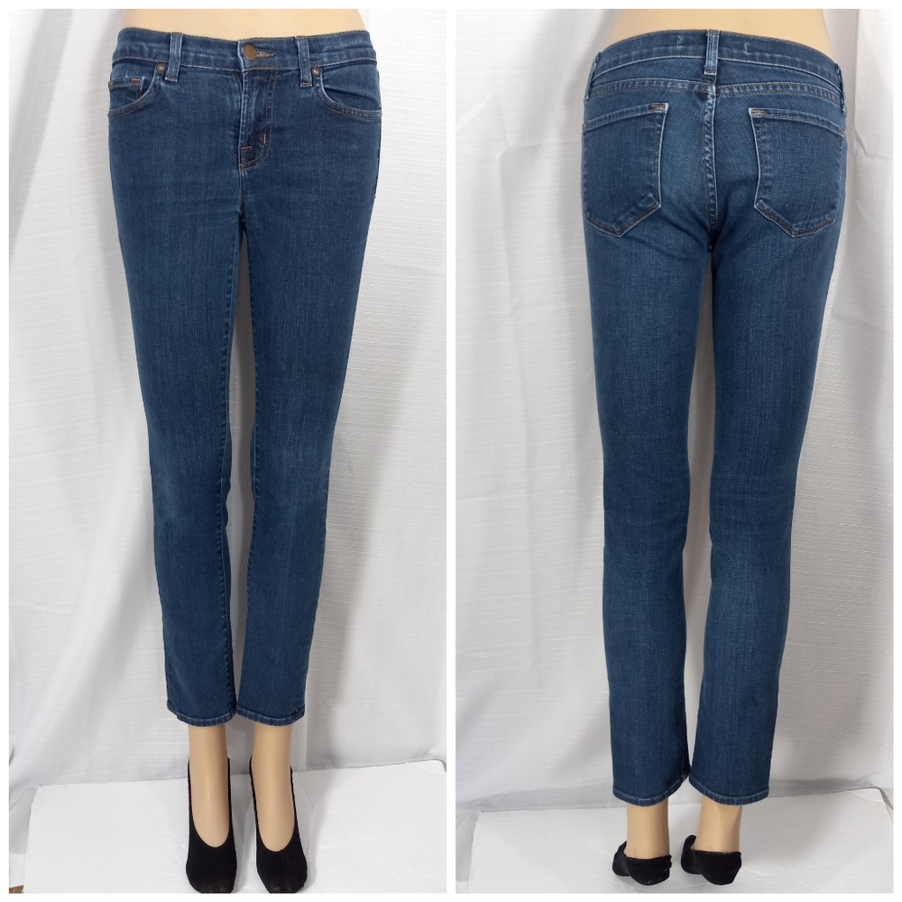 J BRAND PURE Navy Blue Denim Skinny Leg Jeans WornButNotWornOut